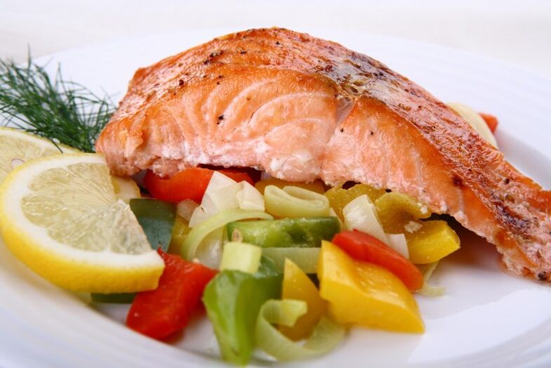 рыба и овощи, чтобы похудеть